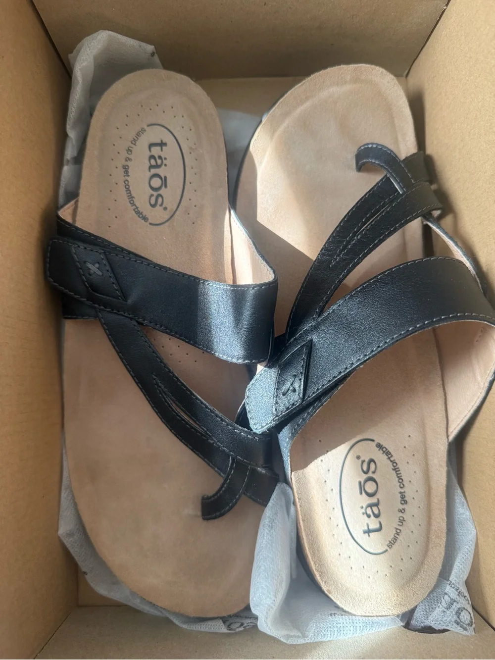 Taos Footwear Black Women's Sandal (Perfect)